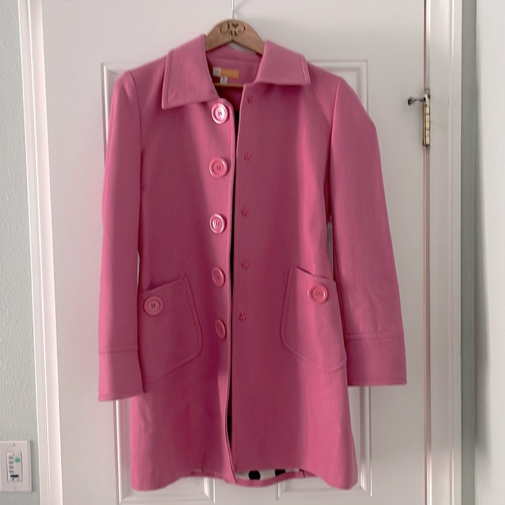 Tulle juniors L pink coat.